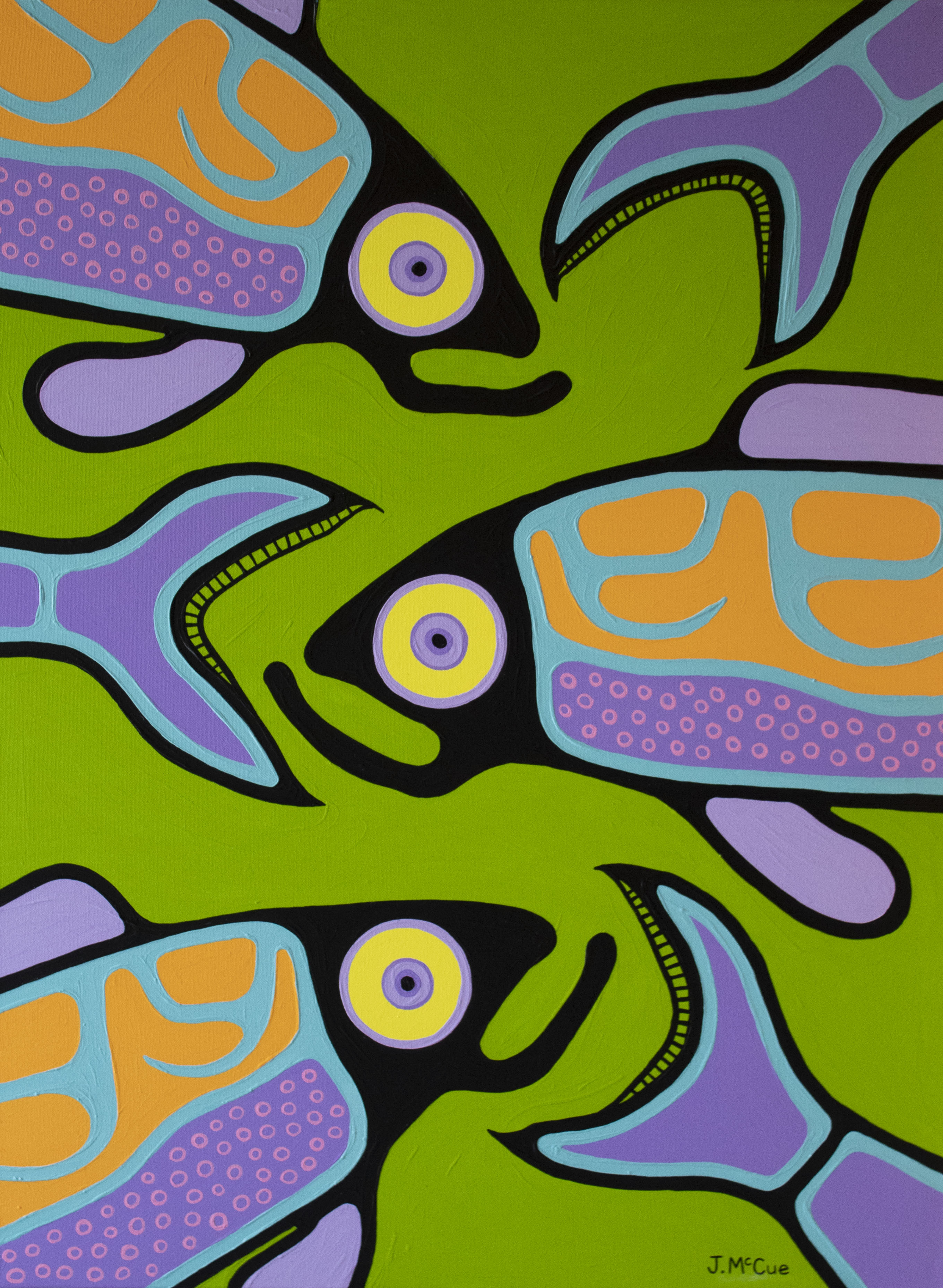 “Coming and Going” Acrylic on canvas 40” x 30” stretched
