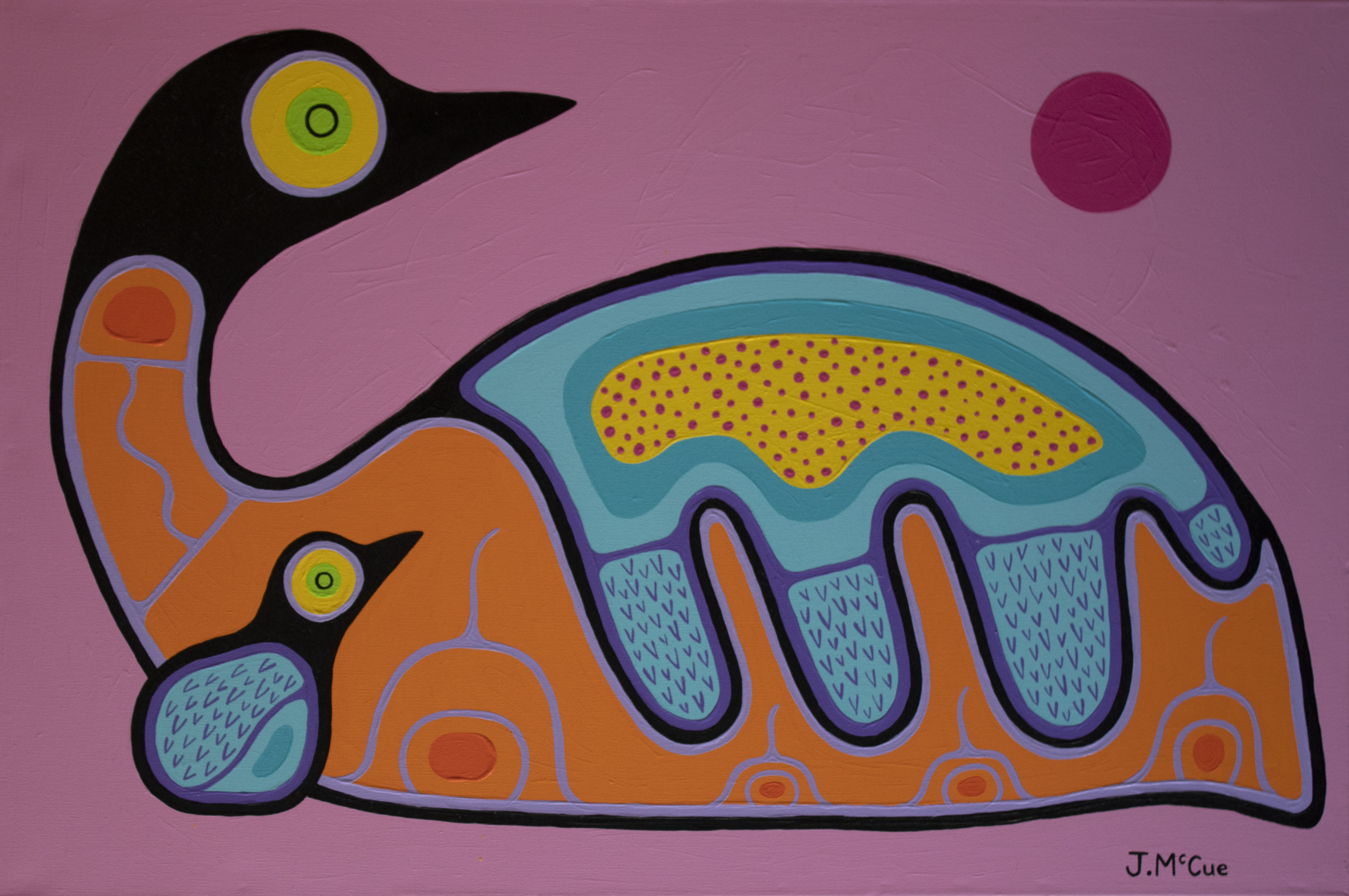 “Parent and Child” Acrylic on canvas 24” x 36” stretched