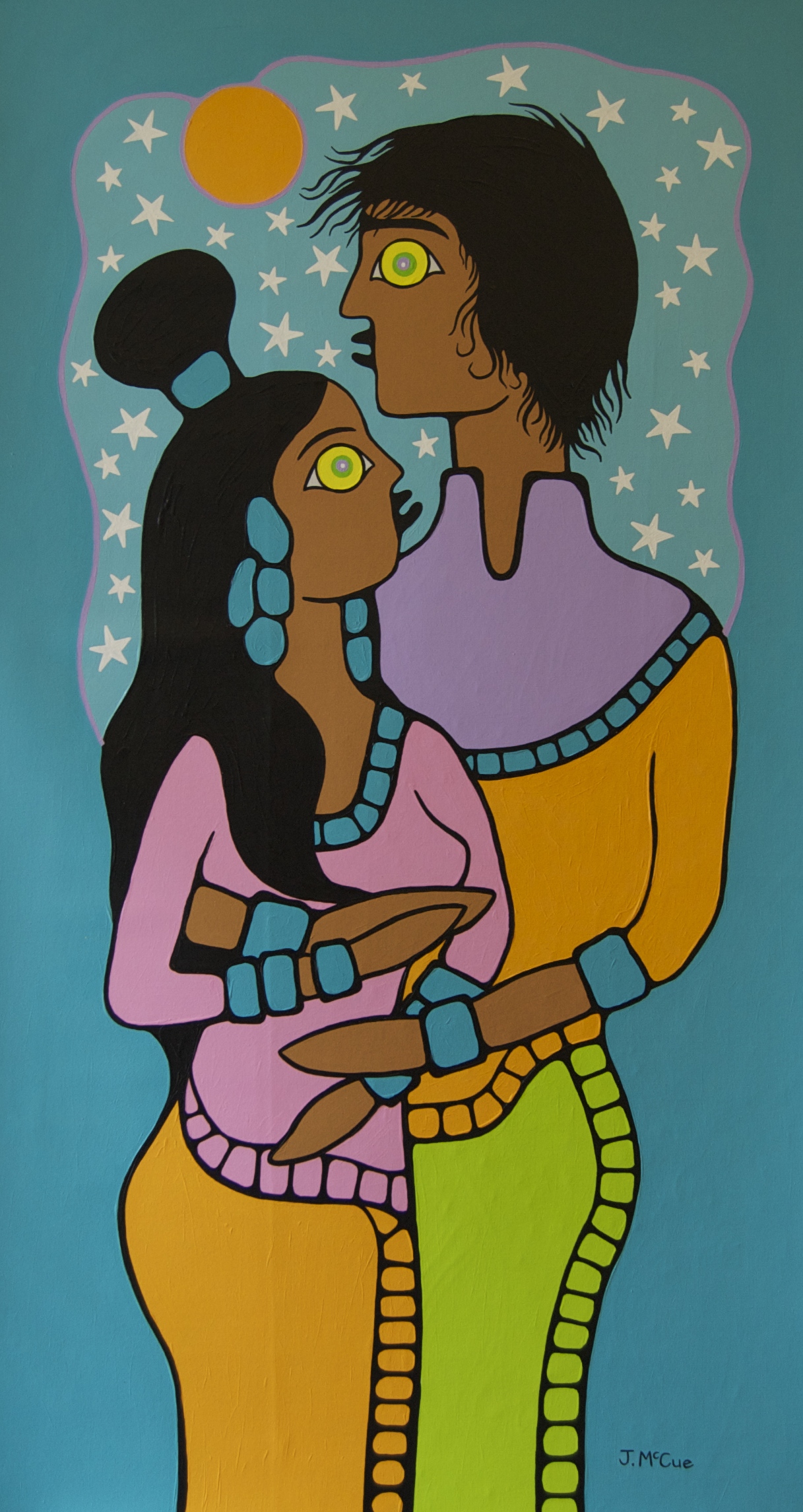 “33 Stars” Acrylic on canvas 66” x 36” unstretched