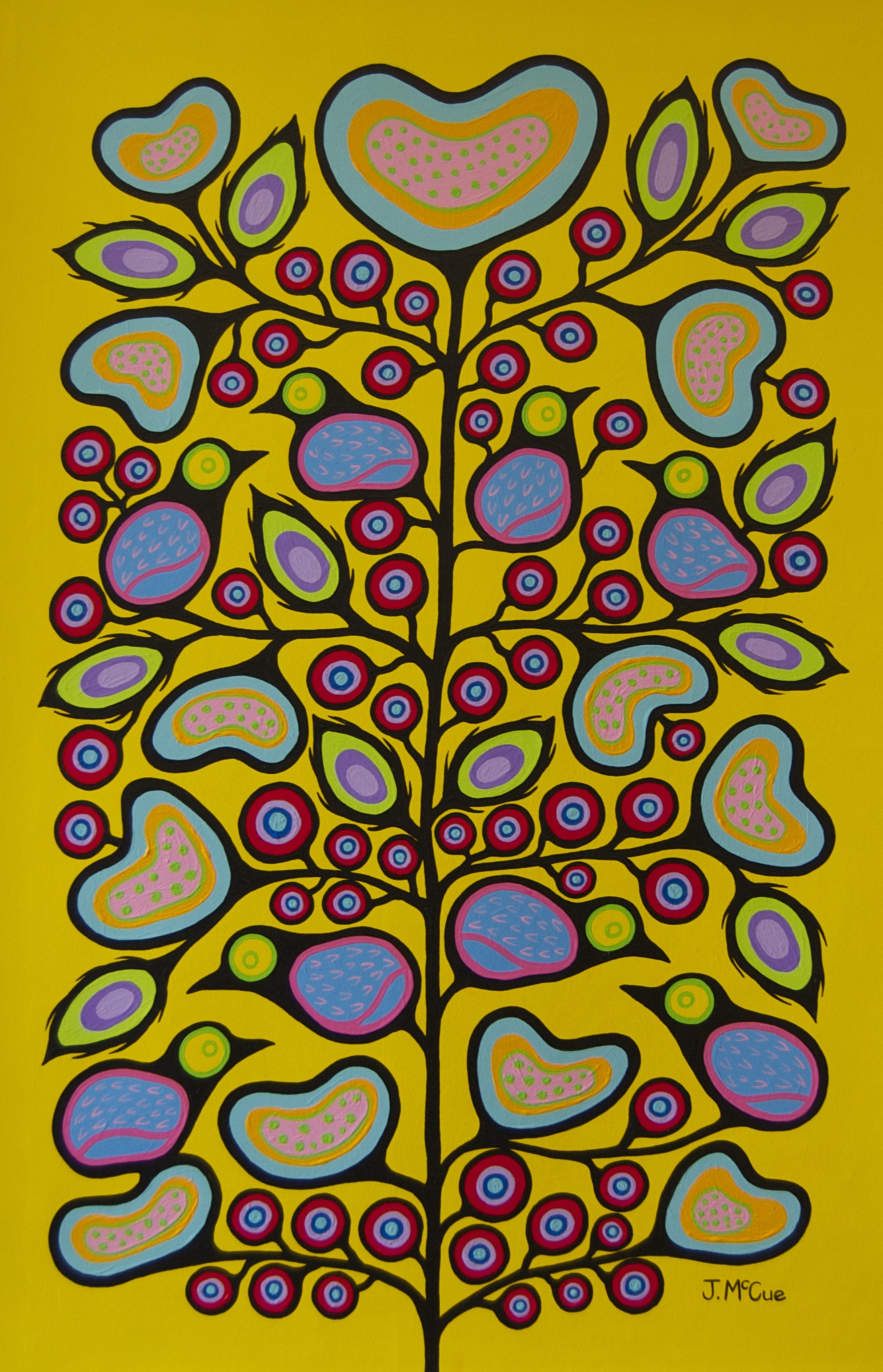 “Lover's Tree” Acrylic on canvas 54” x 36” unstretched
